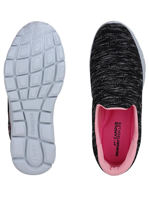 FABIA Black Women's Walking Shoes
